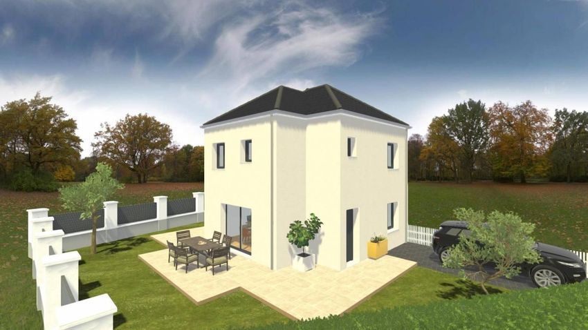 Image Façade à  maison individuelle de Mézières-sur-Seine
