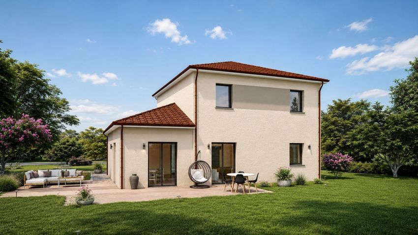 Image Façade à  maison individuelle de Silmont