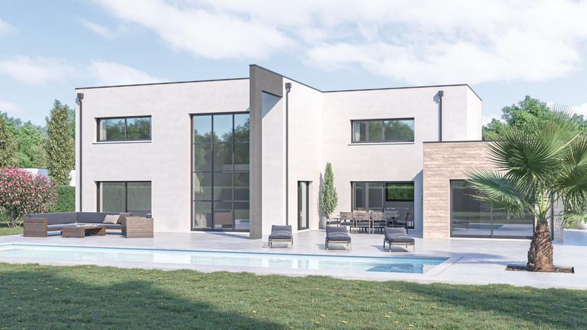 Image Façade à  maison individuelle de Jâlons