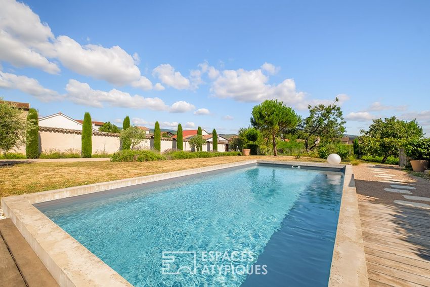 Image Piscine à  maison individuelle de Lancié