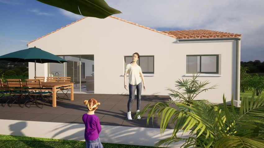 Image Façade à  maison individuelle de Brem-sur-Mer