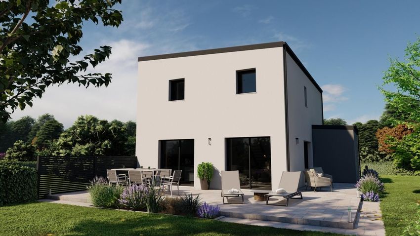Image Façade à  maison individuelle de Coësmes