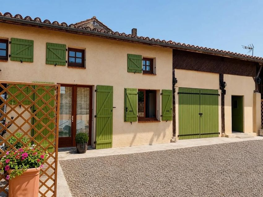 Image Façade à  maison individuelle de Beaumarchés