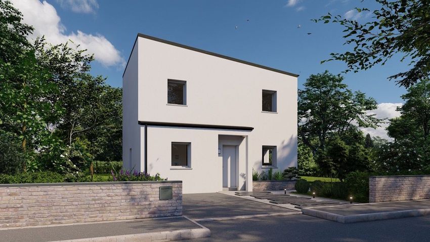 Image Façade à  maison individuelle de Plerguer