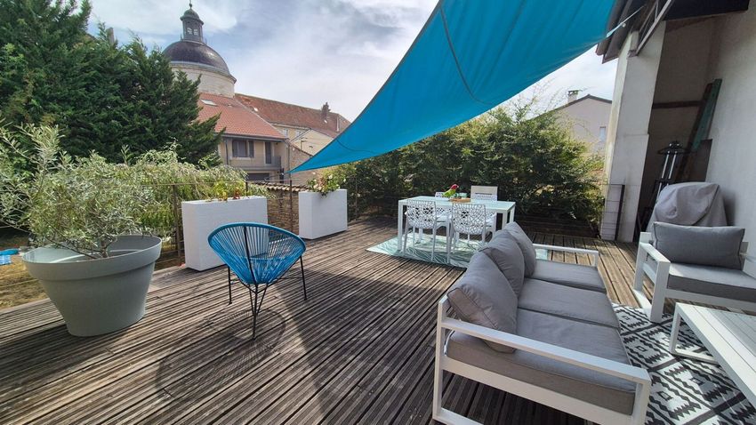 Image Terrasse à  maison mitoyenne de Bourg-en-Bresse