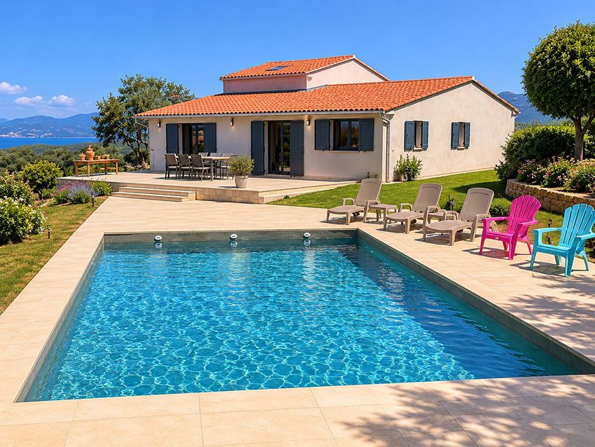 Image Piscine à  maison individuelle de Propriano