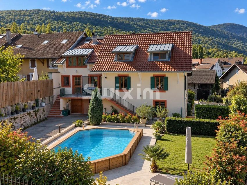 Image Piscine à  maison de village de Vulbens