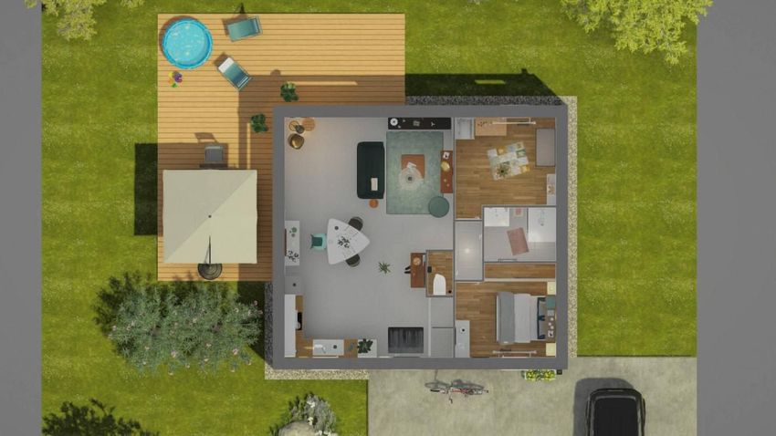 Image Plan à  maison individuelle de Éréac