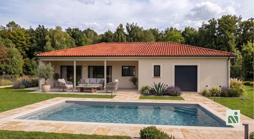 Image Piscine à  maison individuelle de Drémil-Lafage