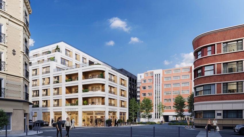 Image Façade à programme neuf de 34 Rue Championnet