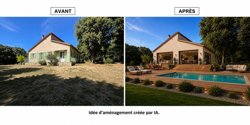 Image Piscine à  maison individuelle de Pernes-les-Fontaines
