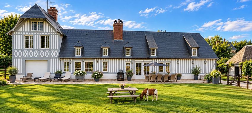 Image Façade à  manoir de Deauville