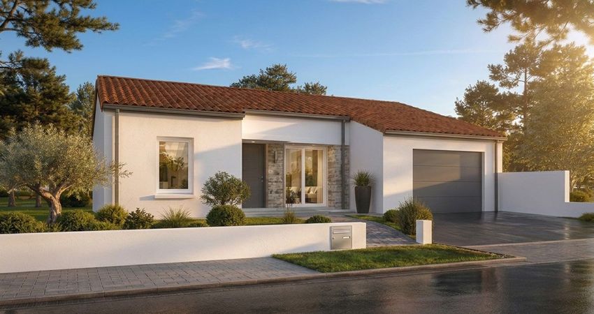 Image Façade à  maison individuelle de Brem-sur-Mer