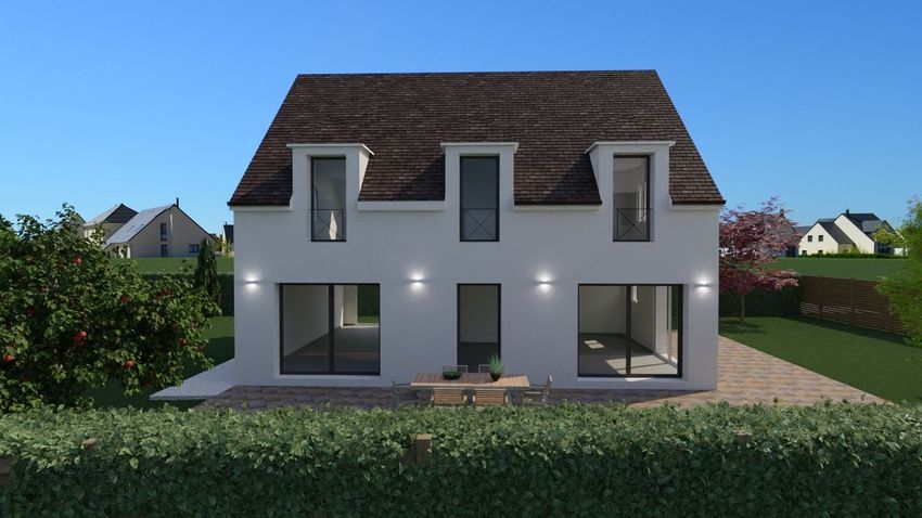 Image Façade à  maison individuelle de Morainvilliers