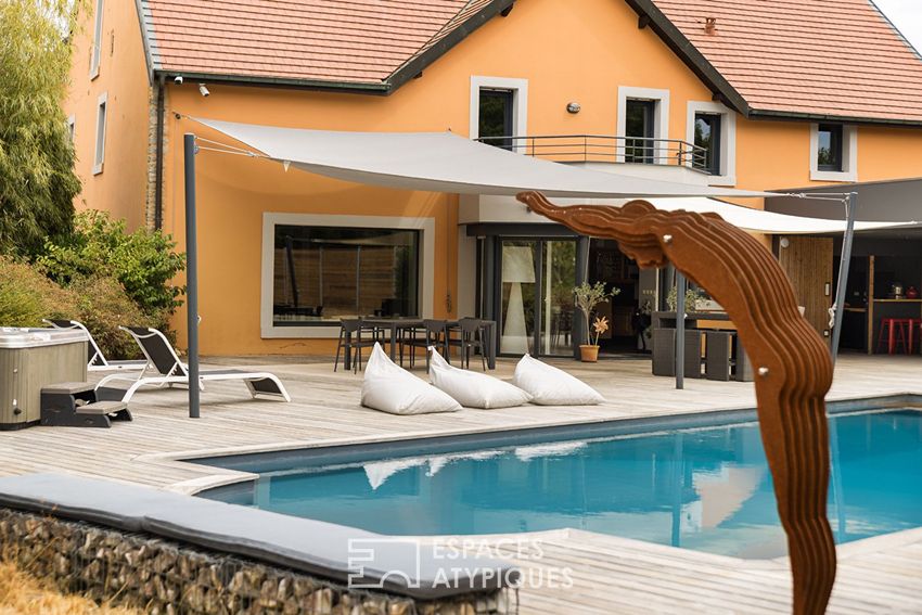 Image Piscine à  maison individuelle de Dampierre