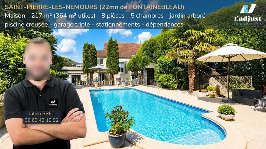 Image Piscine à  maison individuelle de Saint-Pierre-lès-Nemours