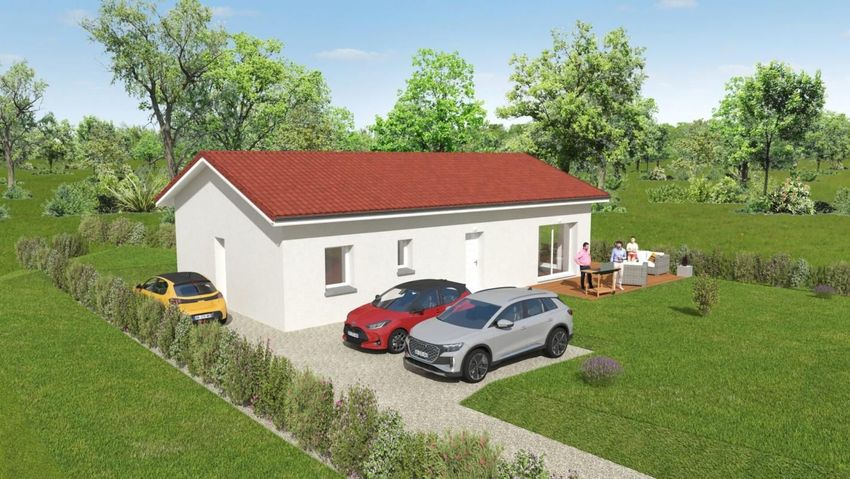 Image Façade à  maison individuelle de Étables
