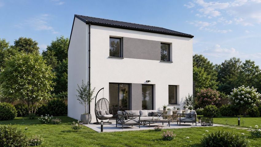 Image Façade à  maison individuelle de Burthecourt-aux-Chênes