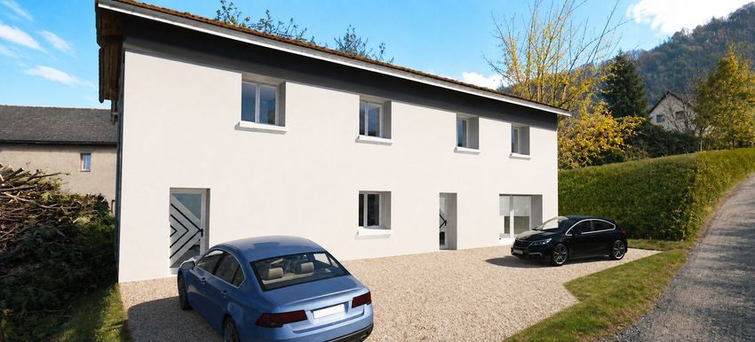 Image Façade à  maison individuelle de Saint-Chef
