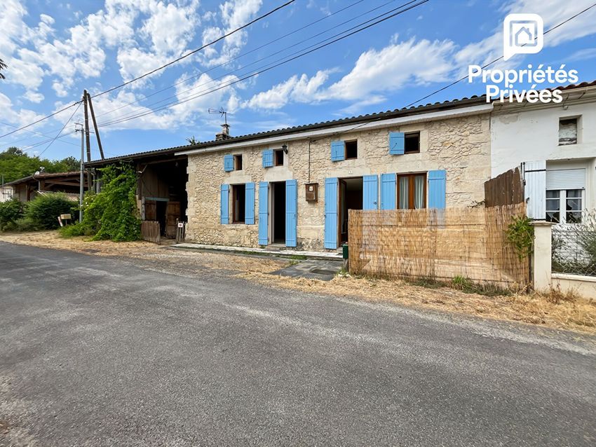 Image Façade à  maison mitoyenne de Clérac