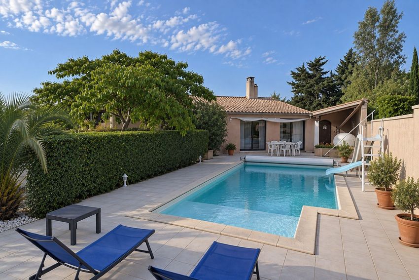 Image Piscine à  maison individuelle de Villesiscle