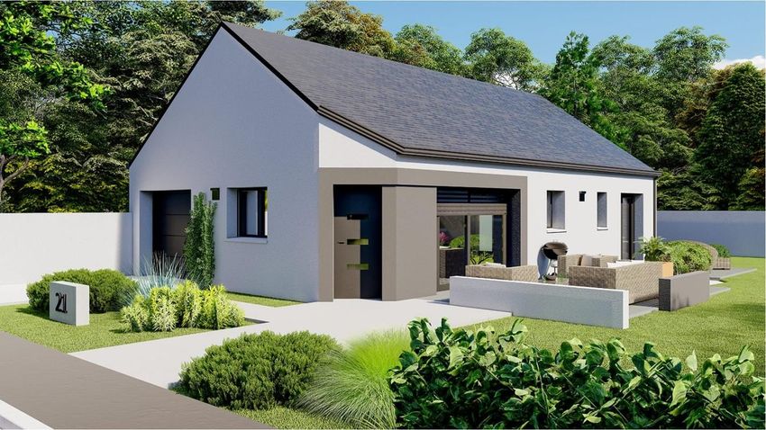 Image Façade à  maison individuelle de Petit-Mars