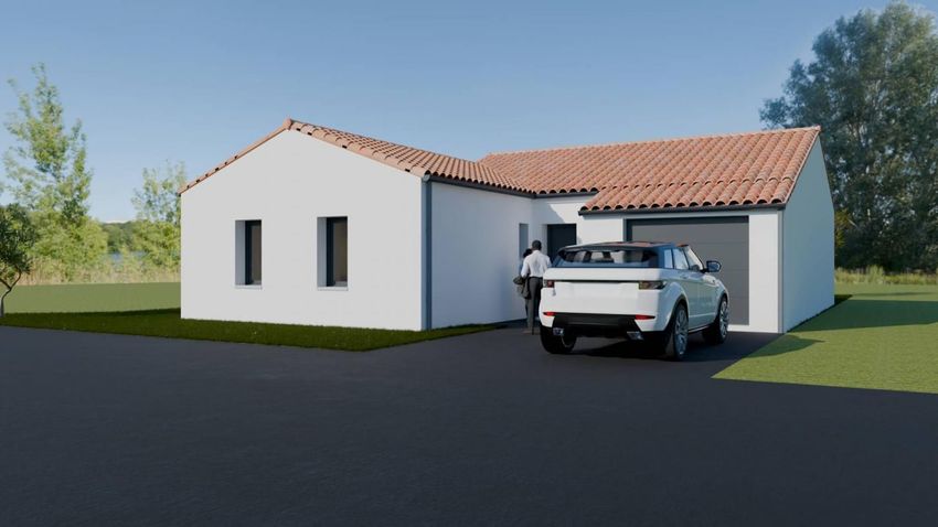 Image Façade à  maison individuelle de Chauvé