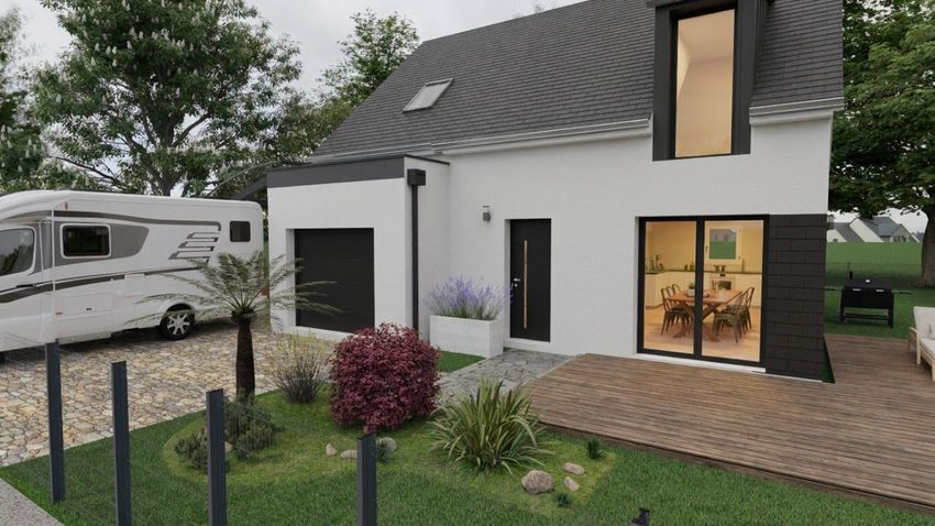 Image Façade à  maison individuelle de Pont-Scorff