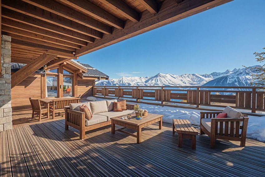 Image Terrasse à  chalet de montagne de Fontcouverte-la-Toussuire