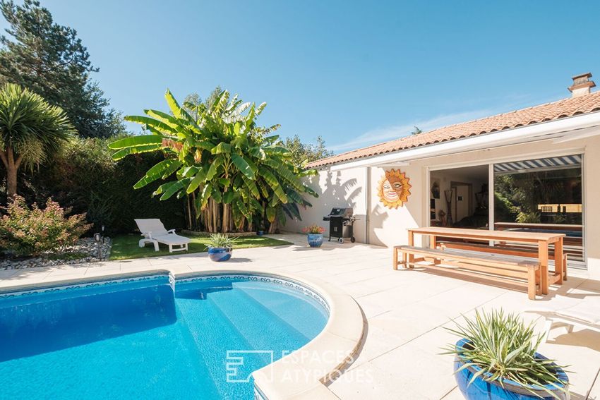 Image Piscine à  maison individuelle de Magné