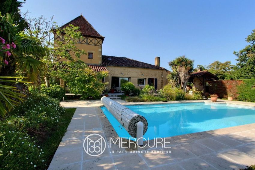 Image Piscine à  maison de maître de Nogaro