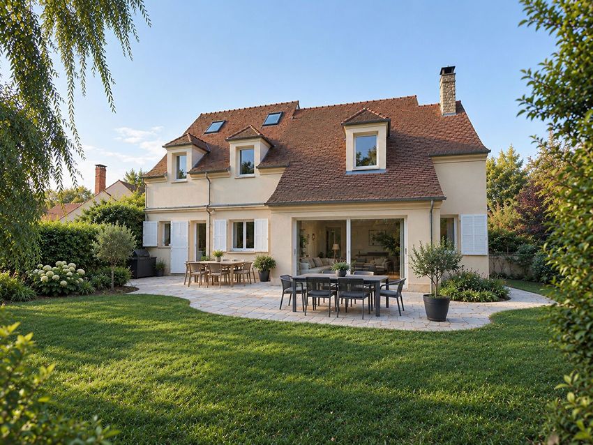 Image Façade à  maison individuelle de Feucherolles