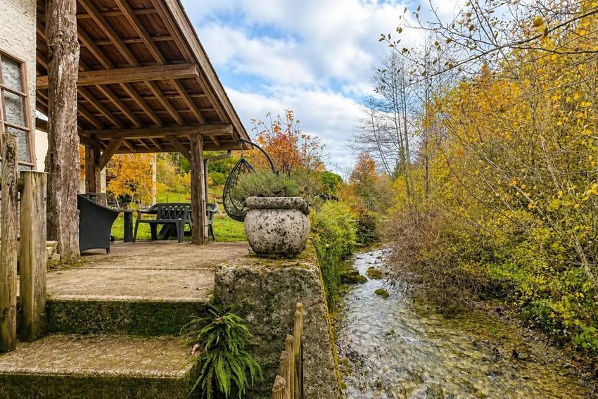 Image Jardin à  maison de village de Arbent