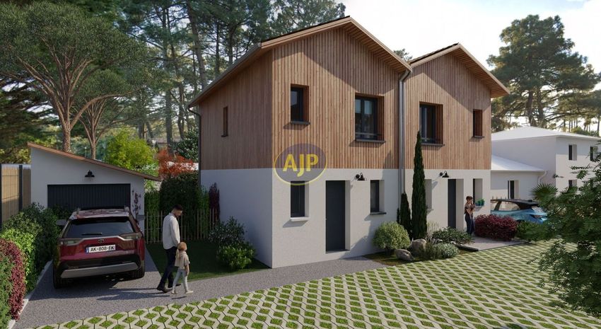 Image Façade à  maison individuelle de Lacanau