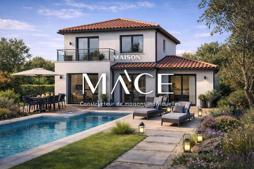 Image Façade à  maison individuelle de Blauzac