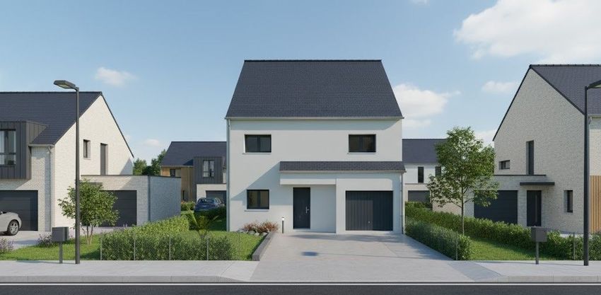 Image Façade à  maison individuelle de Verson