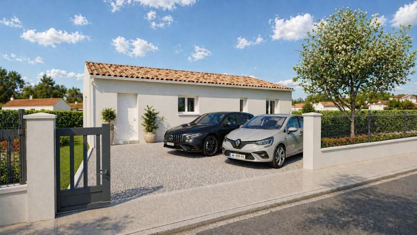 Image Façade à  maison individuelle de Sadirac