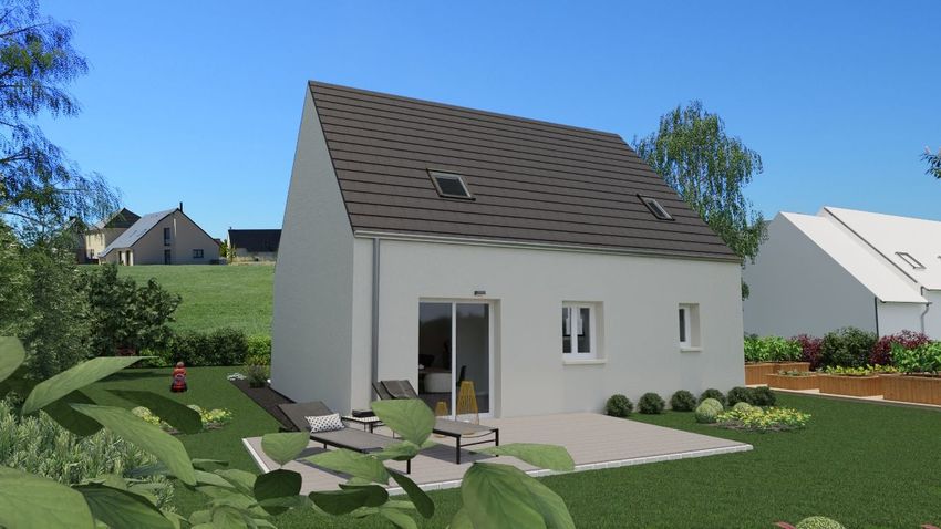 Image Façade à  maison individuelle de Charmentray