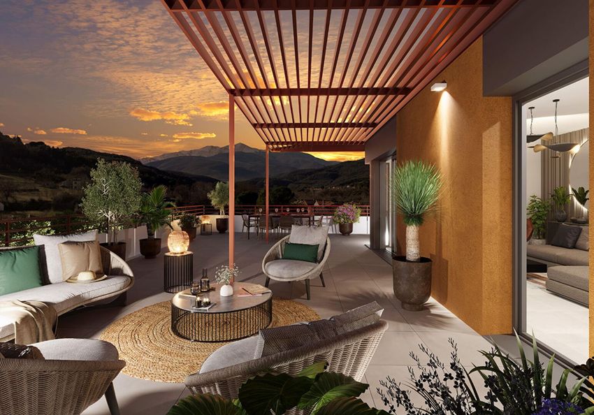 Image Terrasse à appartement de Céret