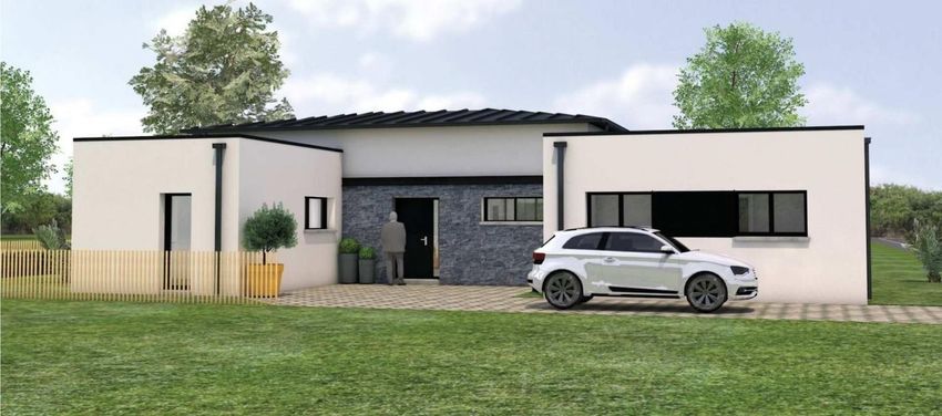 Image Façade à  maison individuelle de Trédrez-Locquémeau
