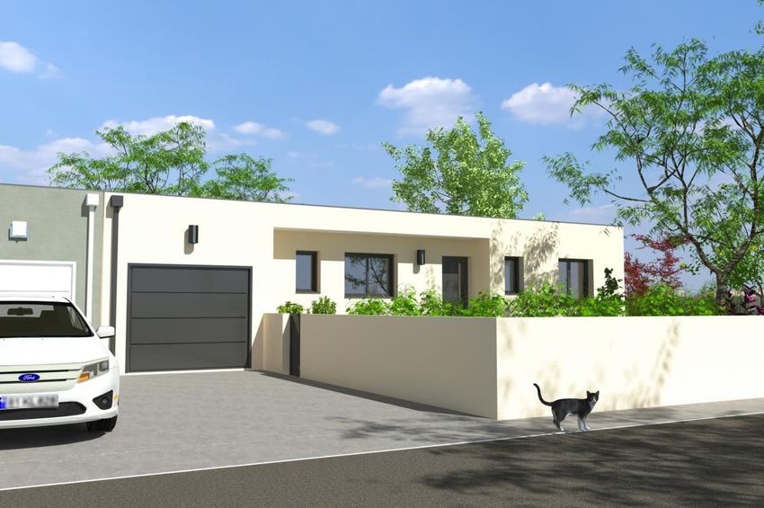 Image Façade à  maison individuelle de Servian