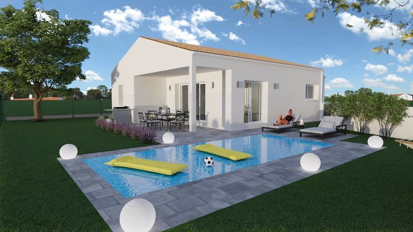 Image Piscine à  maison individuelle de Breuillet