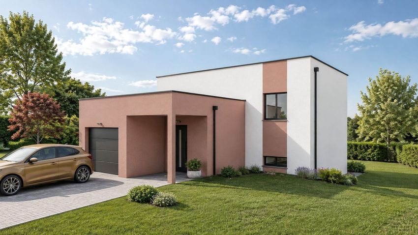 Image Façade à  maison individuelle de Flainval