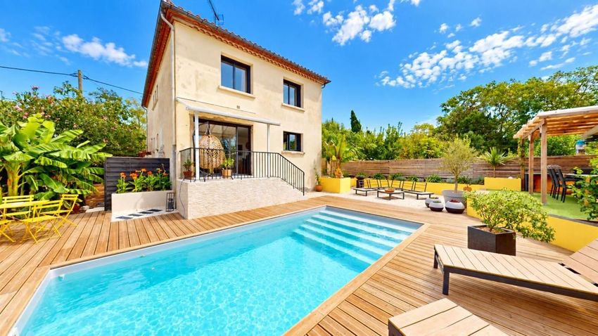 Image Piscine à  maison individuelle de Castelnaudary