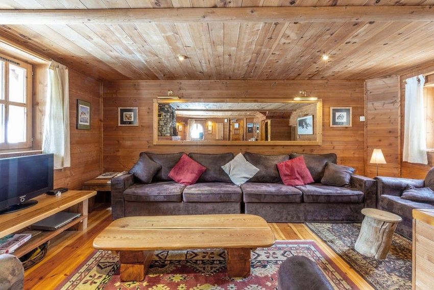 Image Salon à  chalet de montagne de Val-d'Isère