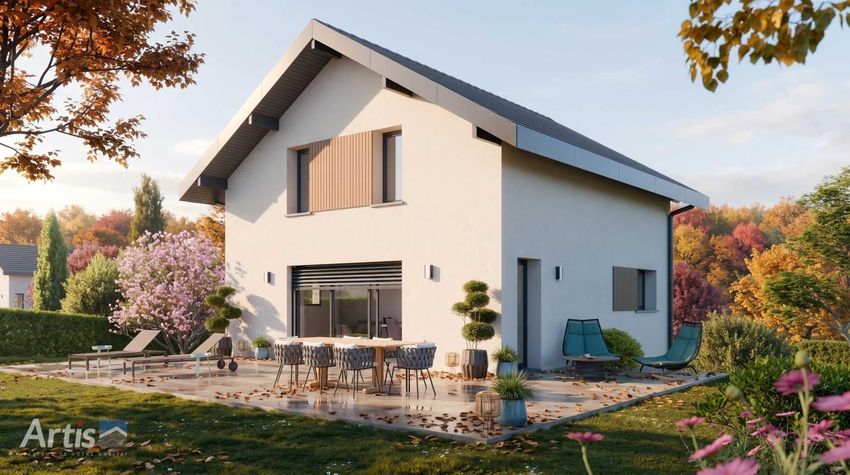 Image Façade à  maison individuelle de Fillinges