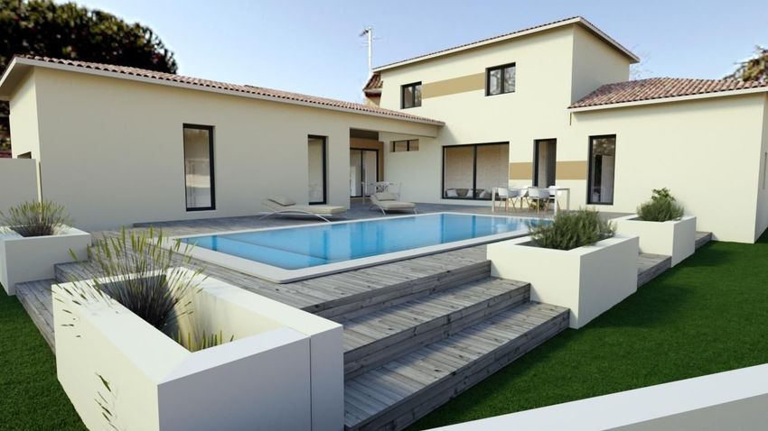 Image Piscine à  maison individuelle de Fontès