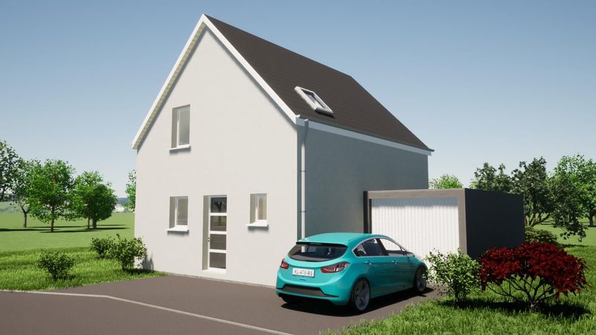 Image Façade à  maison individuelle de Bartenheim