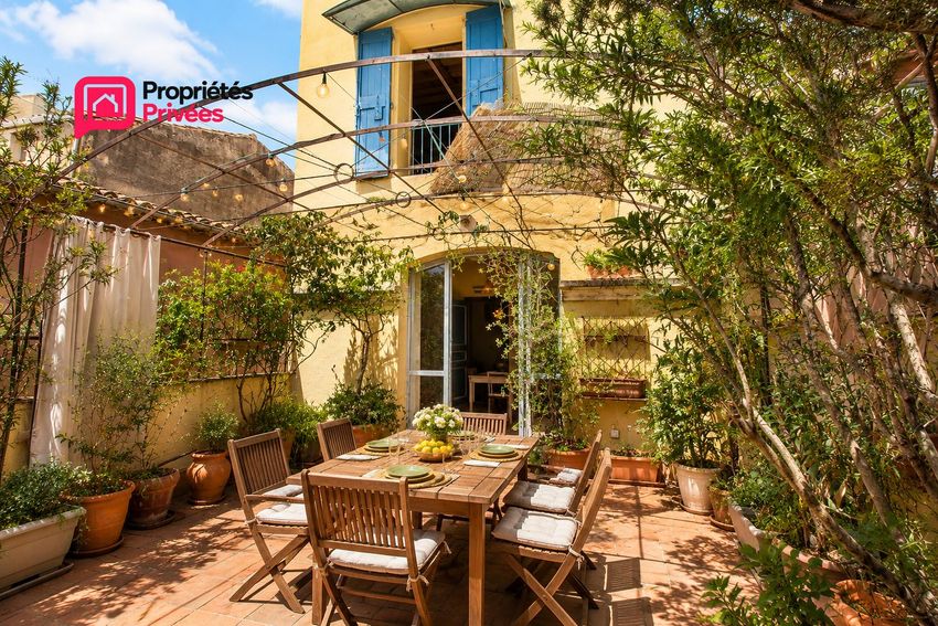Image Terrasse à  maison de village de Saint-Quentin-la-Poterie
