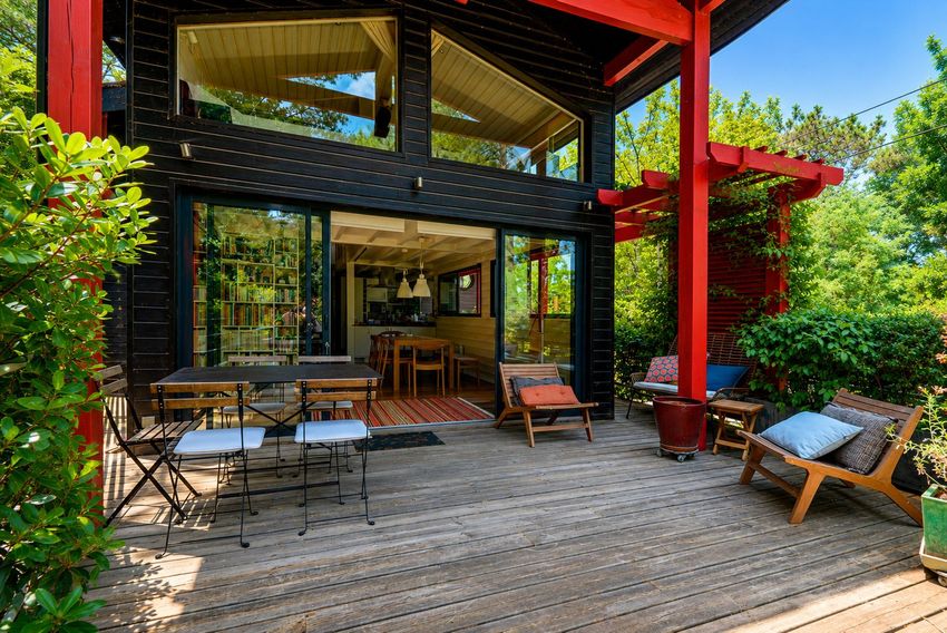 Image Terrasse à  maison d'architecte de Lacanau